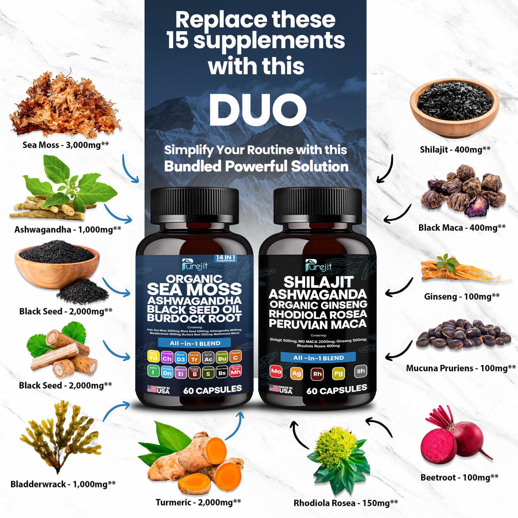 SEA MOSS & SHILAJIT PUREJIT™ BLEND