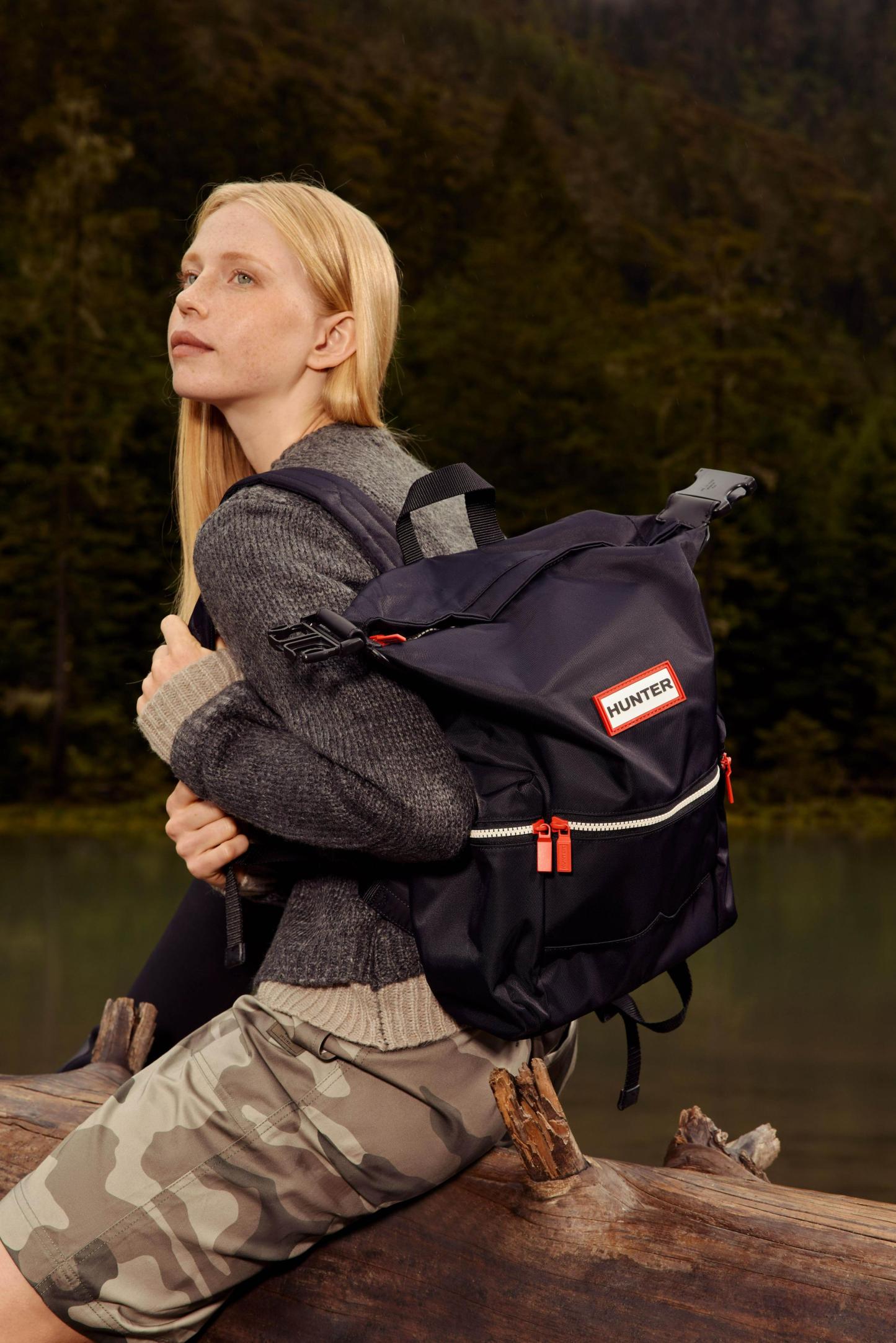 NYLON LARGE TOPCLIP BACKPACK
