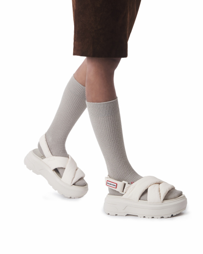 UNISEX CITY REBEL PUFFED CROSSOVER SANDALS