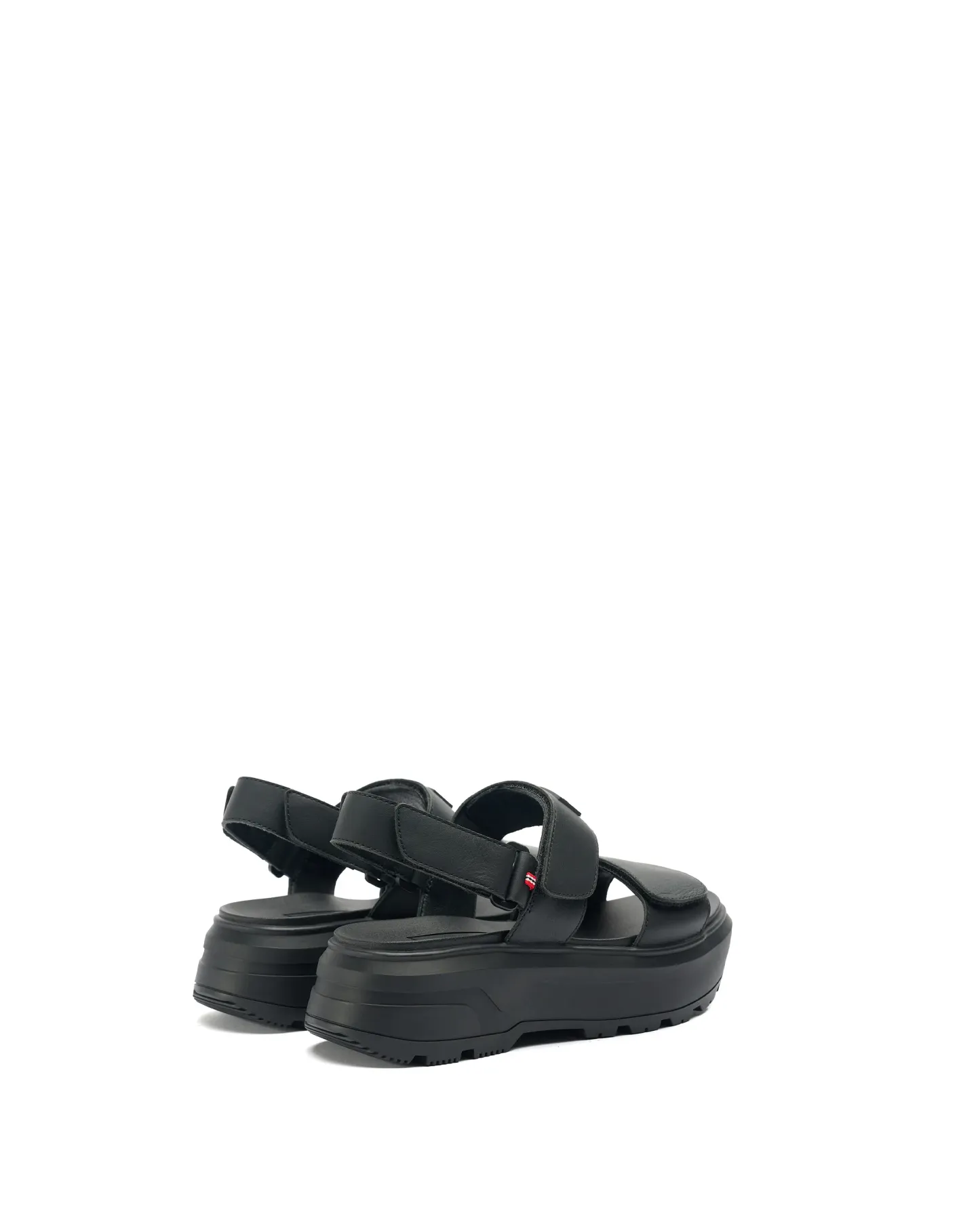 UNISEX CITY REBEL LEATHER HEEL STRAP SANDALS