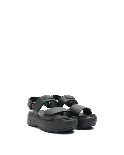 UNISEX CITY REBEL LEATHER HEEL STRAP SANDALS