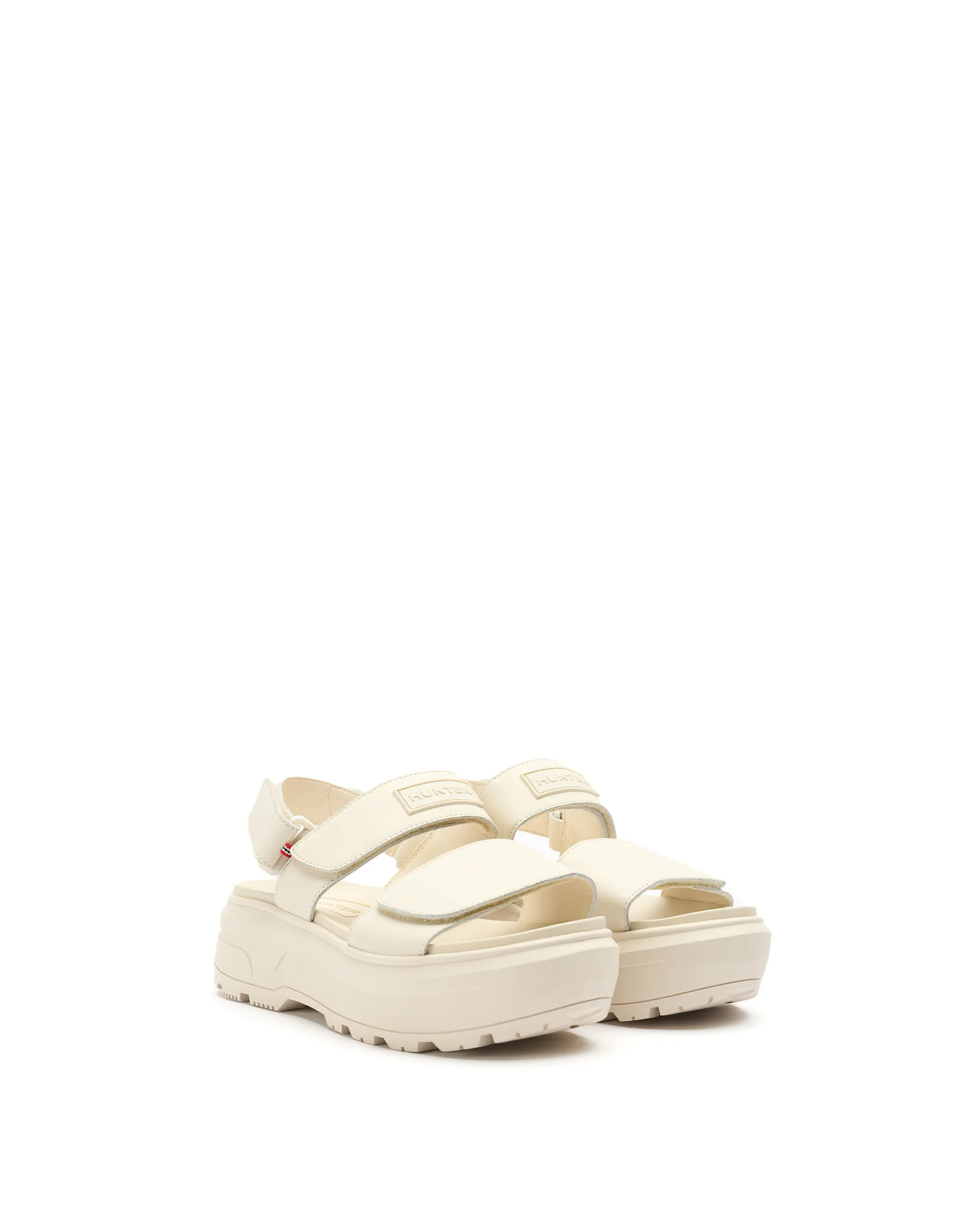 UNISEX CITY REBEL LEATHER HEEL STRAP SANDALS
