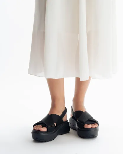 UNISEX CITY REBEL WEBBING CROSS-OVER SANDALS