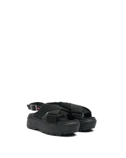 UNISEX CITY REBEL WEBBING CROSS-OVER SANDALS