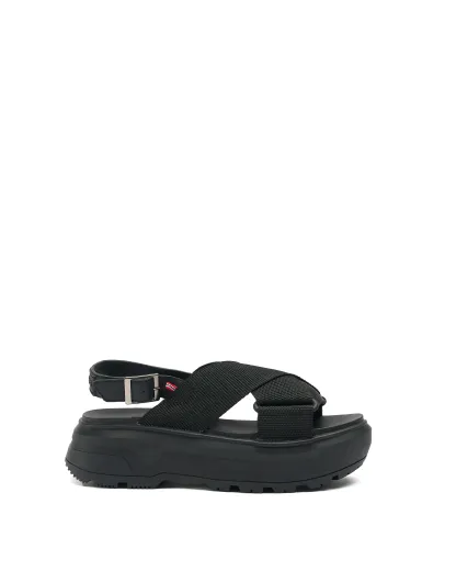 UNISEX CITY REBEL WEBBING CROSS-OVER SANDALS