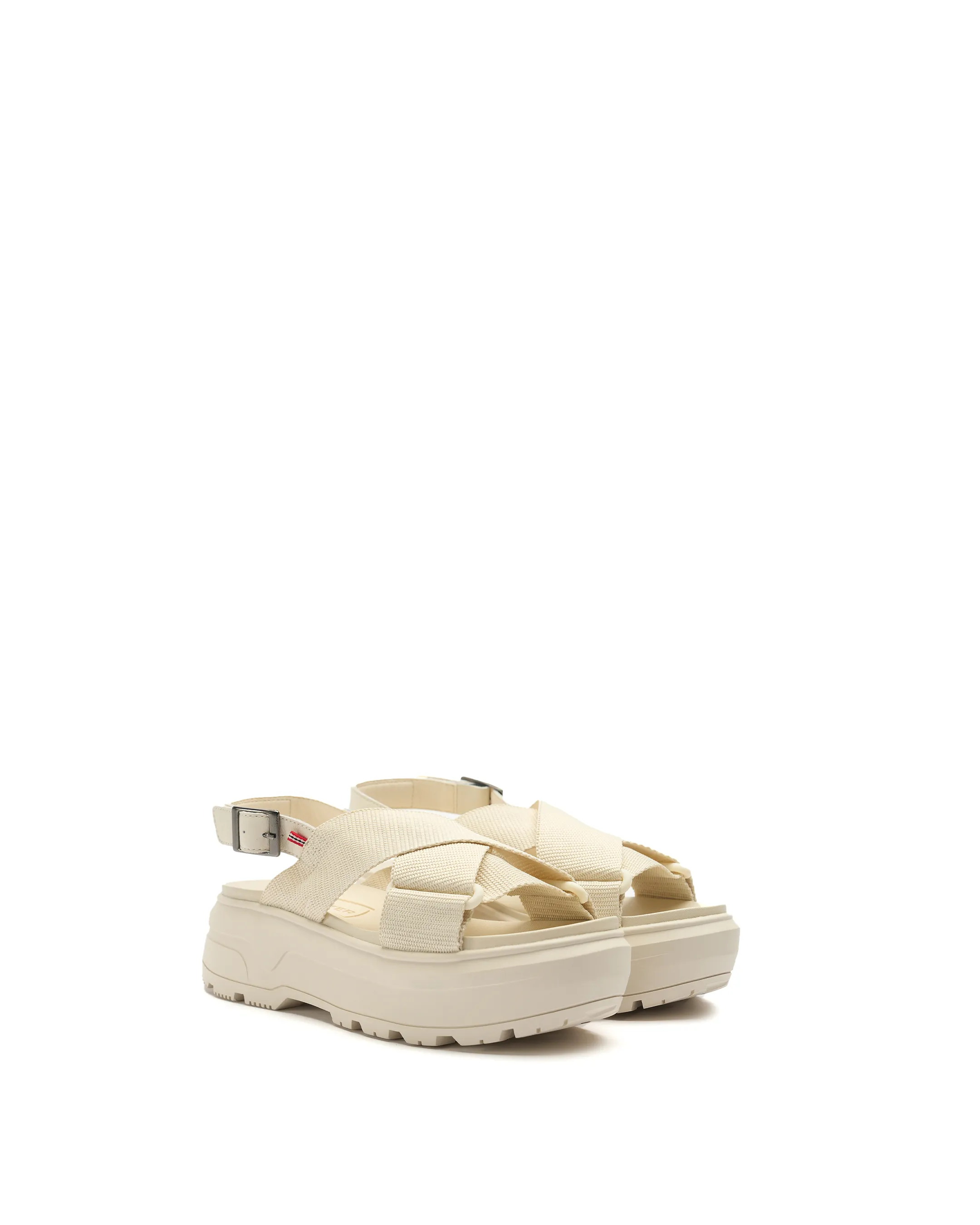 UNISEX CITY REBEL WEBBING CROSS-OVER SANDALS