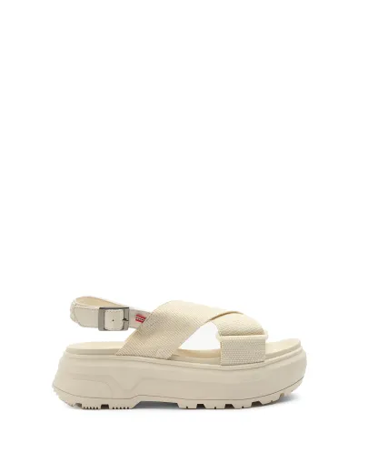 UNISEX CITY REBEL WEBBING CROSS-OVER SANDALS
