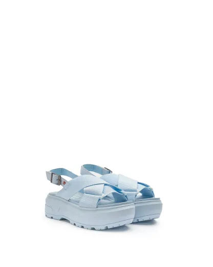UNISEX CITY REBEL WEBBING CROSS-OVER SANDALS