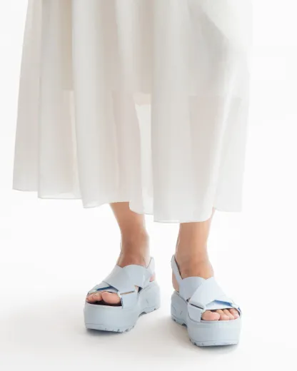UNISEX CITY REBEL WEBBING CROSS-OVER SANDALS
