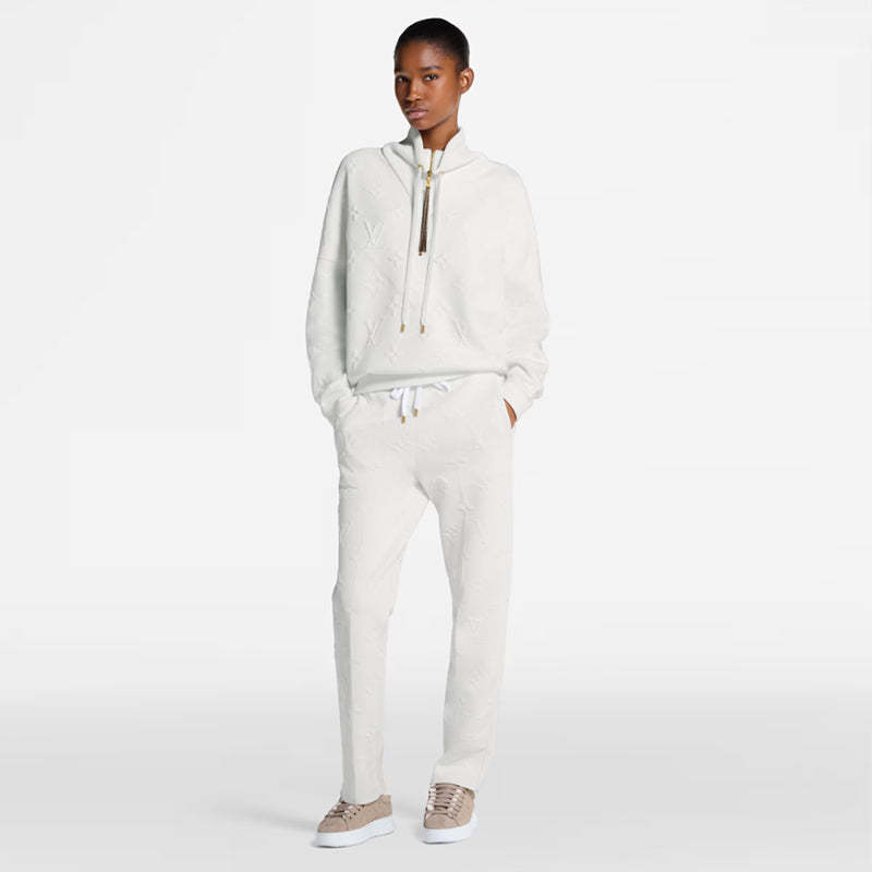 LOUIS VUITTON    3Dモノグラム リブカラーニットセーター