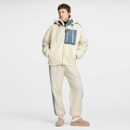 LOUIS VUITTON    モノグラムアクセント フリースジャケット  1AIQQJ