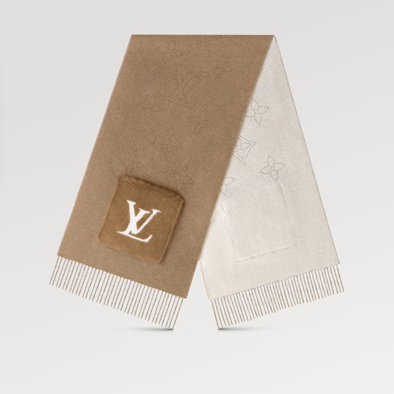 LOUIS VUITTON    マフラー･カシュ ヴィゾン LV コージー   Ref:M77736-LOUIS VUITTON 