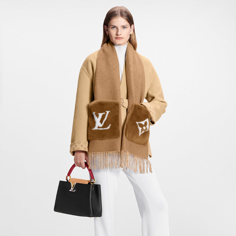 LOUIS VUITTON    マフラー･カシュ ヴィゾン LV コージー   Ref:M77736-LOUIS VUITTON 