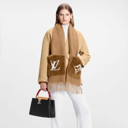 LOUIS VUITTON    マフラー･カシュ ヴィゾン LV コージー   Ref:M77736-LOUIS VUITTON 