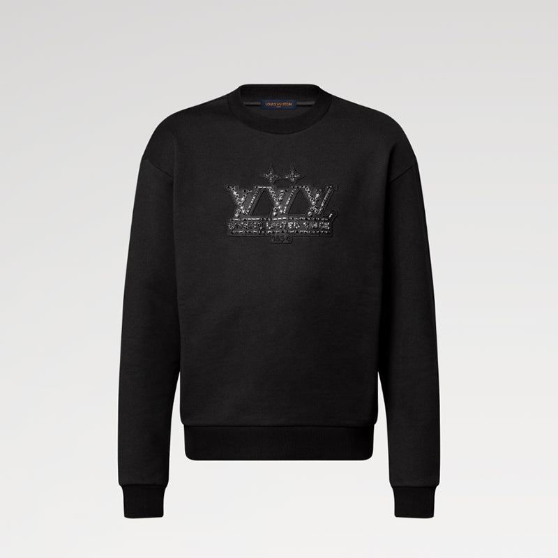 LOUIS VUITTON    エンべリッシュド シグネチャーパッチ スウェットシャツ-LOUIS VUITTON 