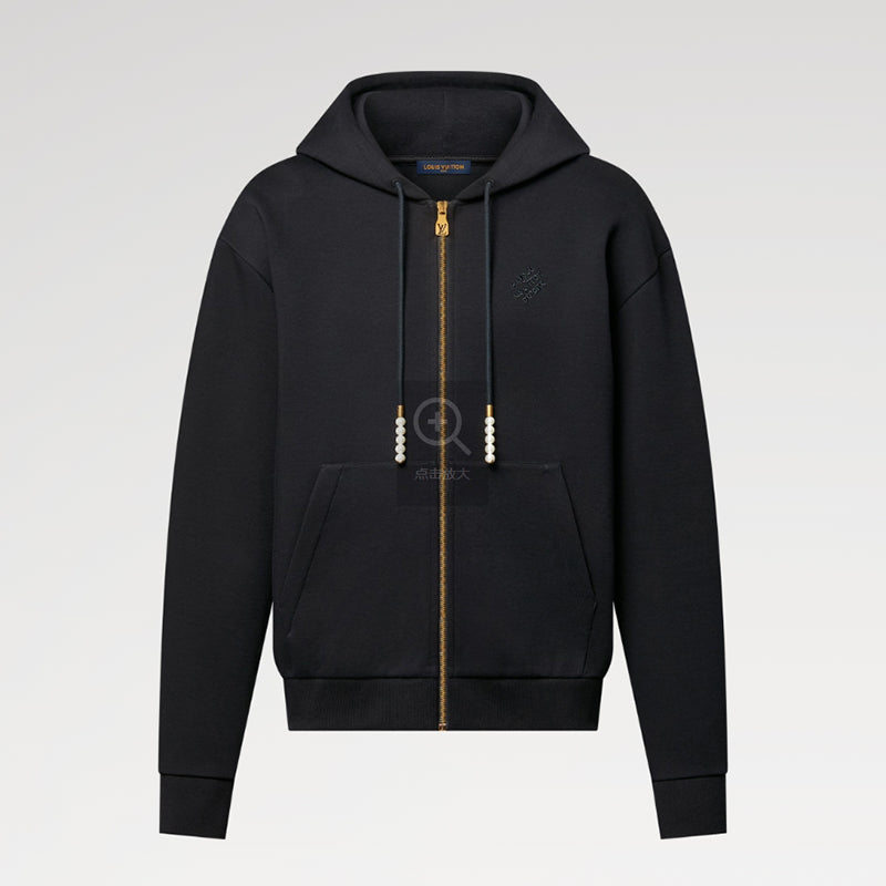 LOUIS VUITTON    エンブロイダードジップジャージーフーディ-LOUIS VUITTON 