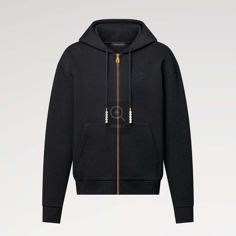 LOUIS VUITTON    エンブロイダードジップジャージーフーディ-LOUIS VUITTON 