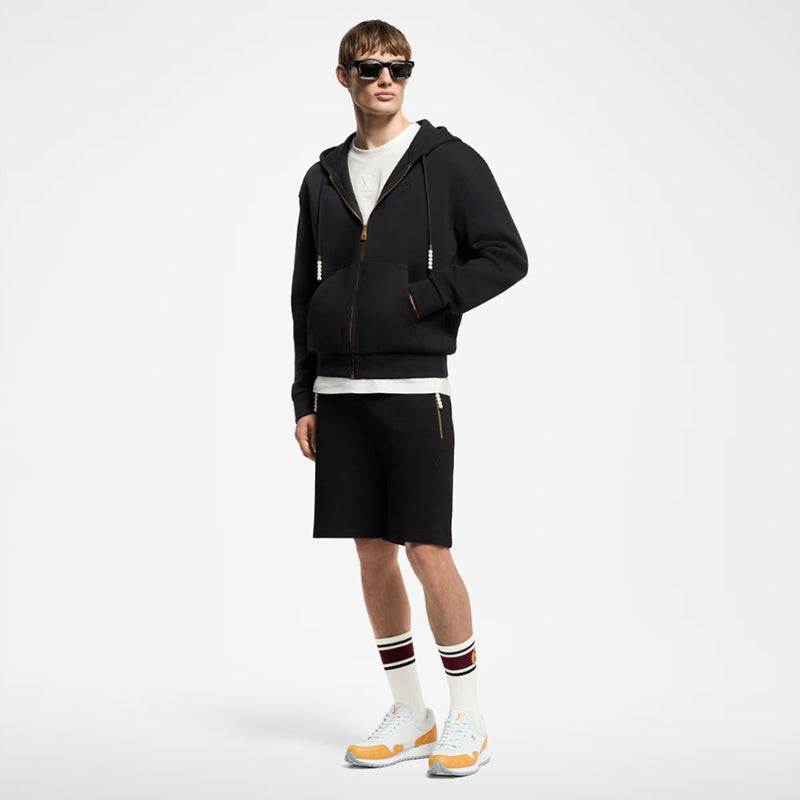 LOUIS VUITTON    エンブロイダードジップジャージーフーディ-LOUIS VUITTON 