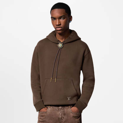 LOUIS VUITTON    エンベリッシュドコットンフーディ-LOUIS VUITTON 