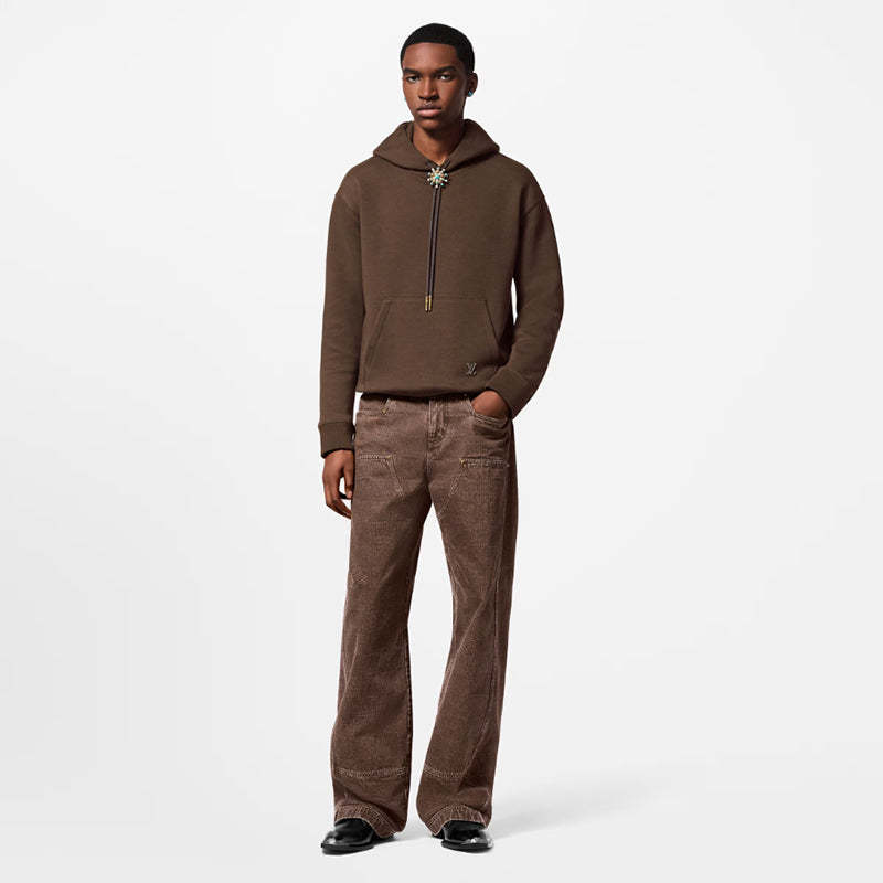 LOUIS VUITTON    エンベリッシュドコットンフーディ-LOUIS VUITTON 