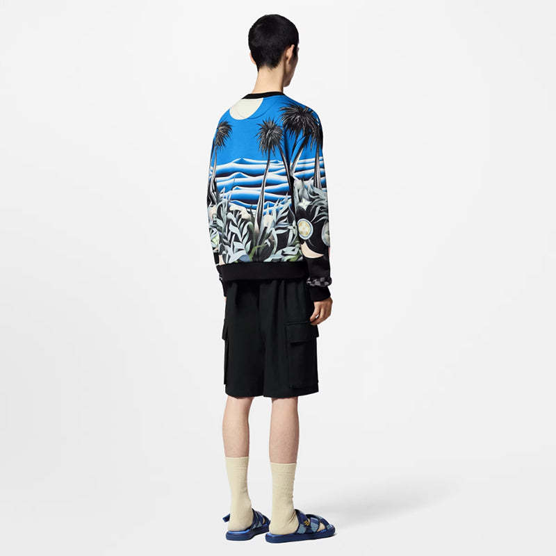 LOUIS VUITTON    プリントテクニカルコットンスウェットシャツ-LOUIS VUITTON 