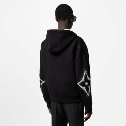 LOUIS VUITTON    インターシャ ジップアップ コットン パーカー-LOUIS VUITTON 