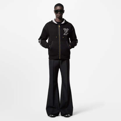 LOUIS VUITTON    インターシャ ジップアップ コットン パーカー-LOUIS VUITTON 