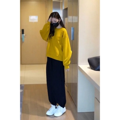 여자 루즈핏 맨투맨 상하세트