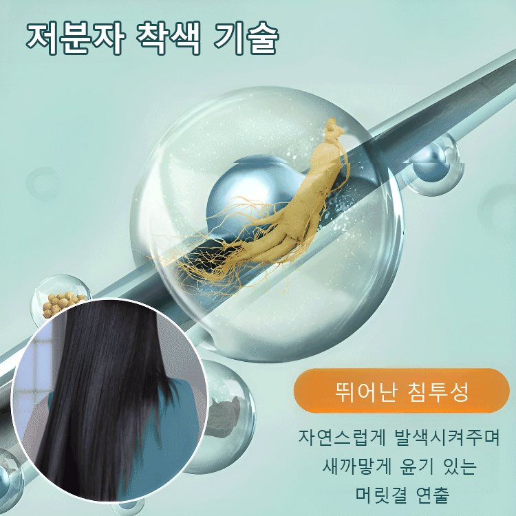 식물 추출 버블 염색제