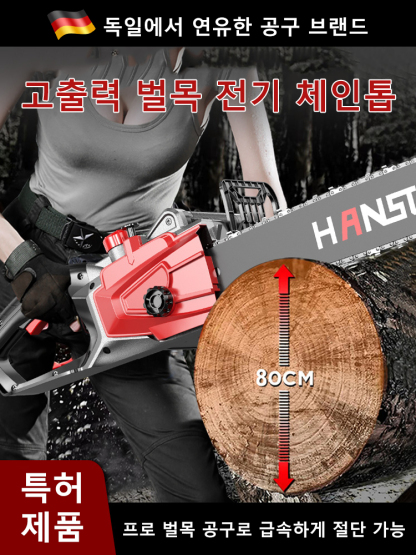 고출력 전기 체인톱