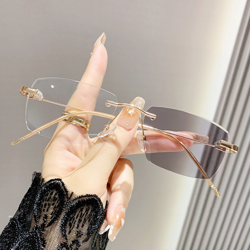 변색 줌 무테 돋보기 안경 [남녀공용]