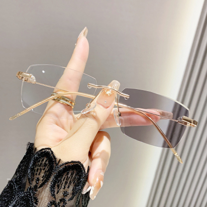변색 줌 무테 돋보기 안경 [남녀공용]
