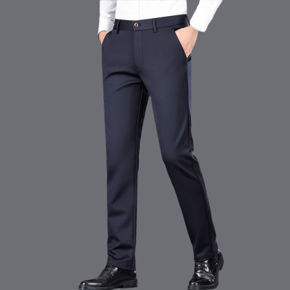 일자핏 기모 비즈니스 정장 바지