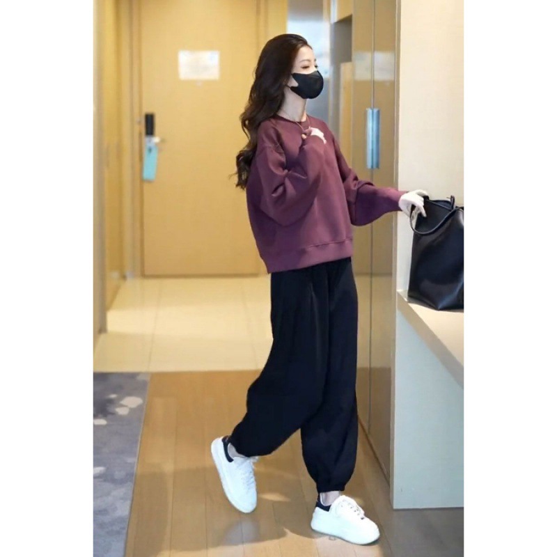 여자 루즈핏 맨투맨 상하세트