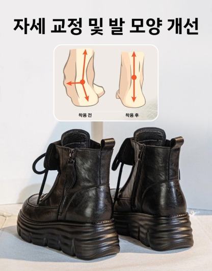 여성용 소프트 통굽 기모 숏 워커부츠