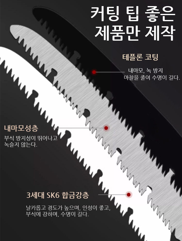 독일 망간 강철 가정용 접이식톱