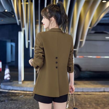 얇고 심플한 드레이프 자켓
