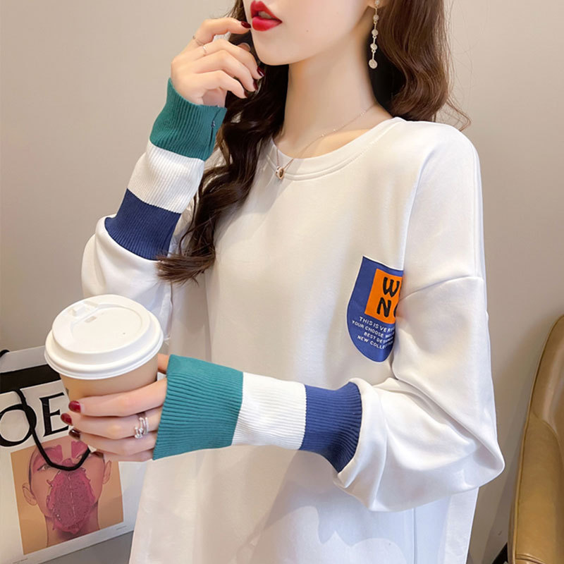 패션 스타일 미드기장 신축성 소매 니트티