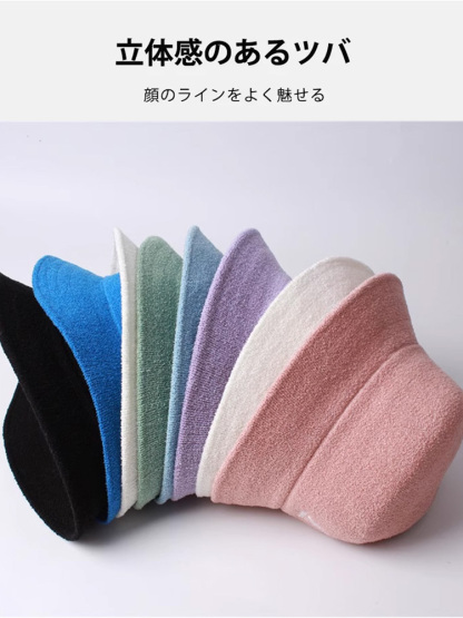 もこもこバケットハット