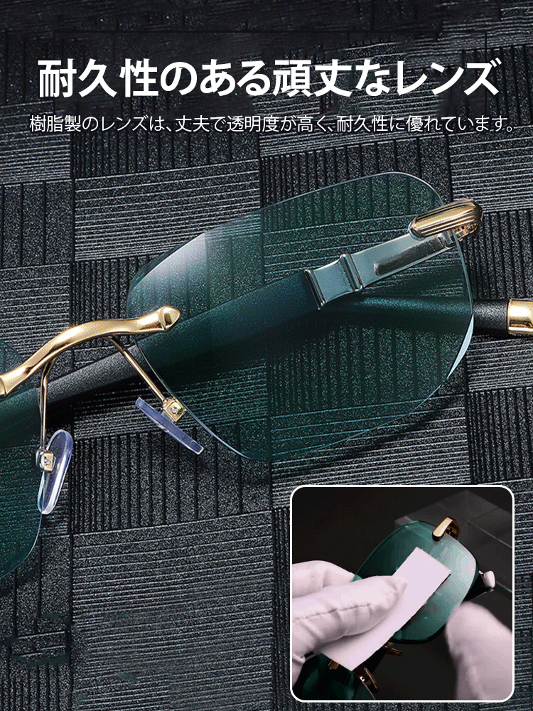 インテリジェントオートズーム機能付き老眼鏡