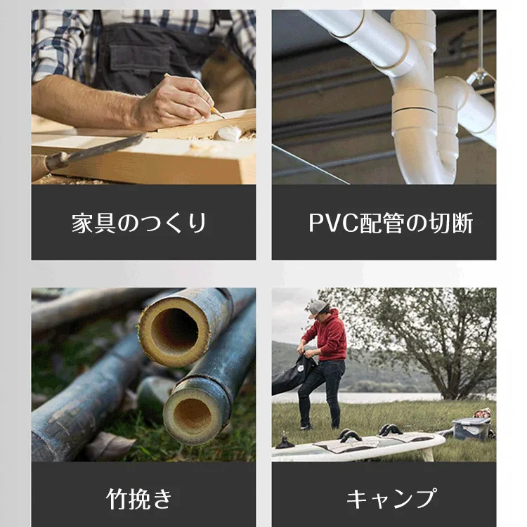 ポータブル折りたたみ式のこぎり
