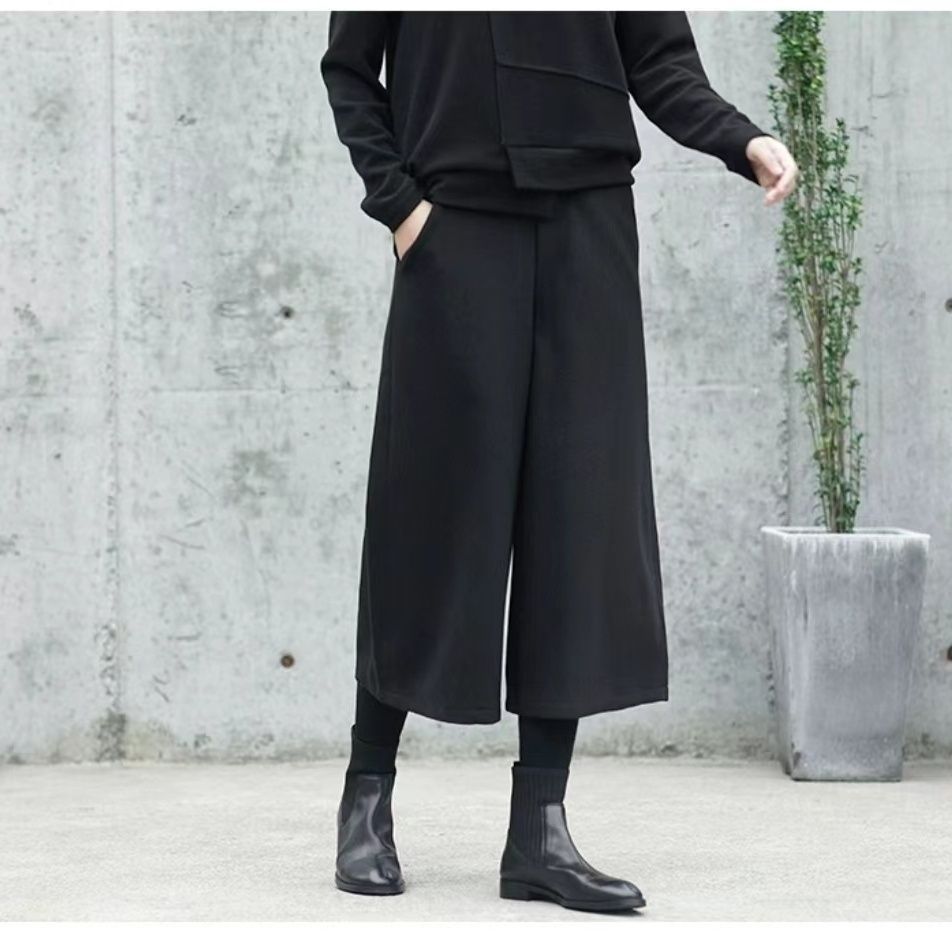 高品質ウールワイドパンツ