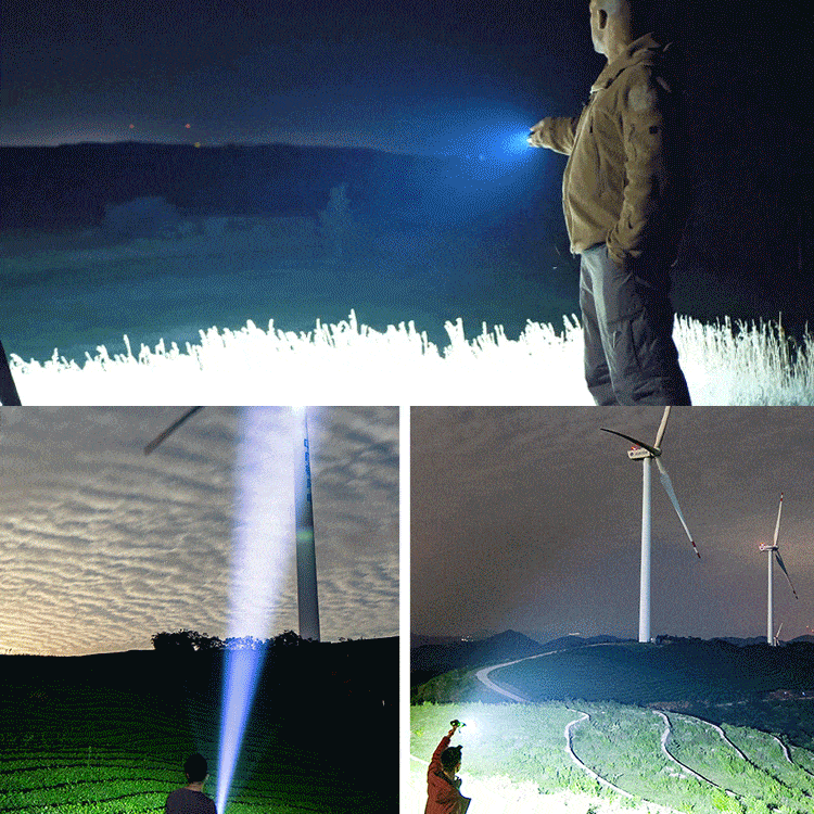 多機能ズーム式LED懐中電灯
