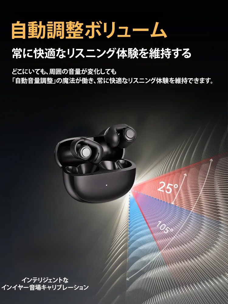 スポーツ向けオープンイヤーイヤホン
