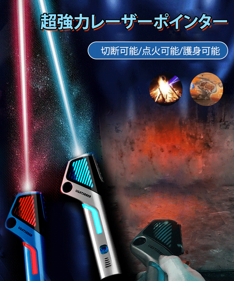 スーパー強力レーザーポインター