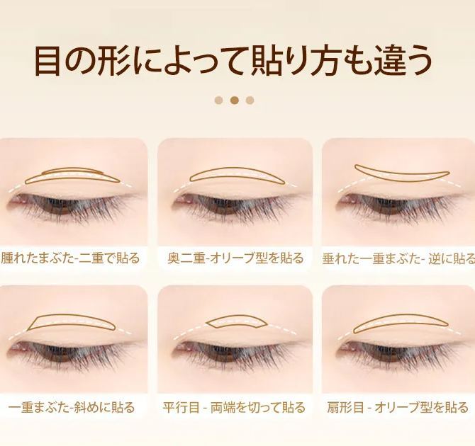 超自然防水二重まぶたテープ