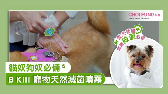 主人必備B Kill寵物天然滅菌噴霧 愛犬健康殺菌救星-Choi Fung