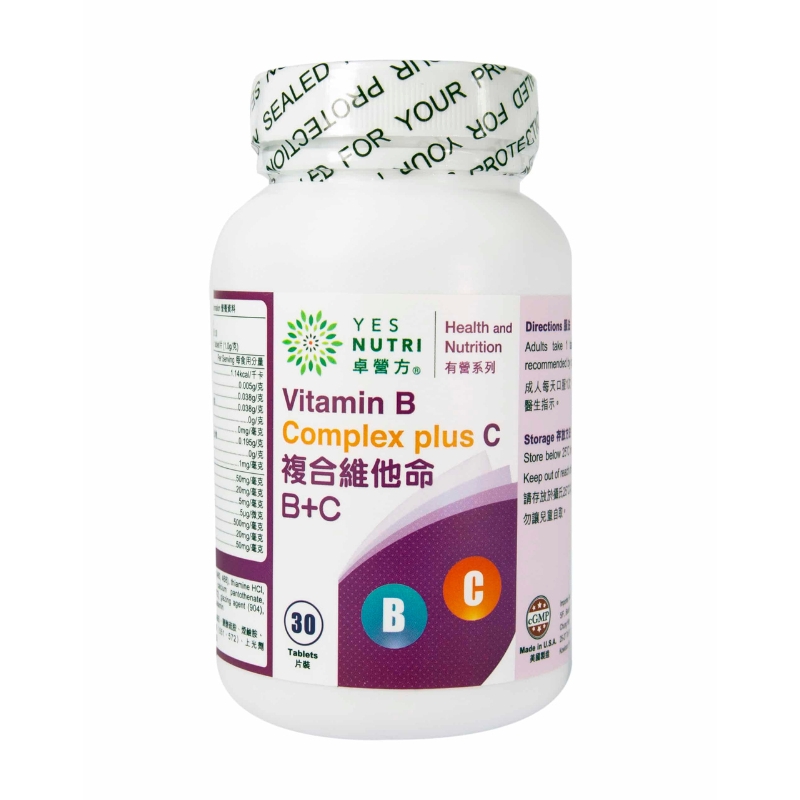 卓營方-複合維他命B + C 30片裝