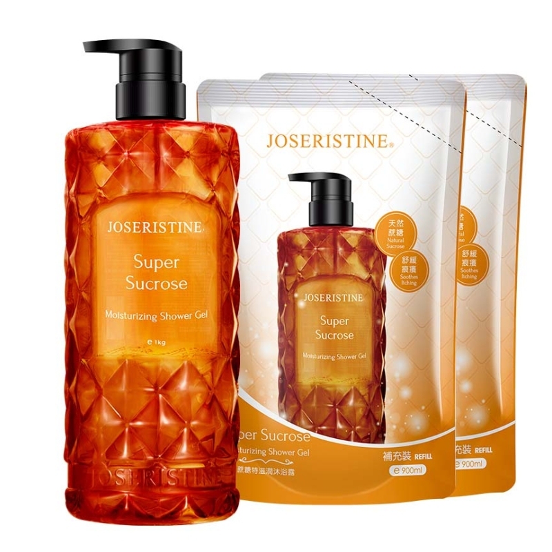 蔗糖特滋潤沐浴露 1+2優惠裝-Choi Fung