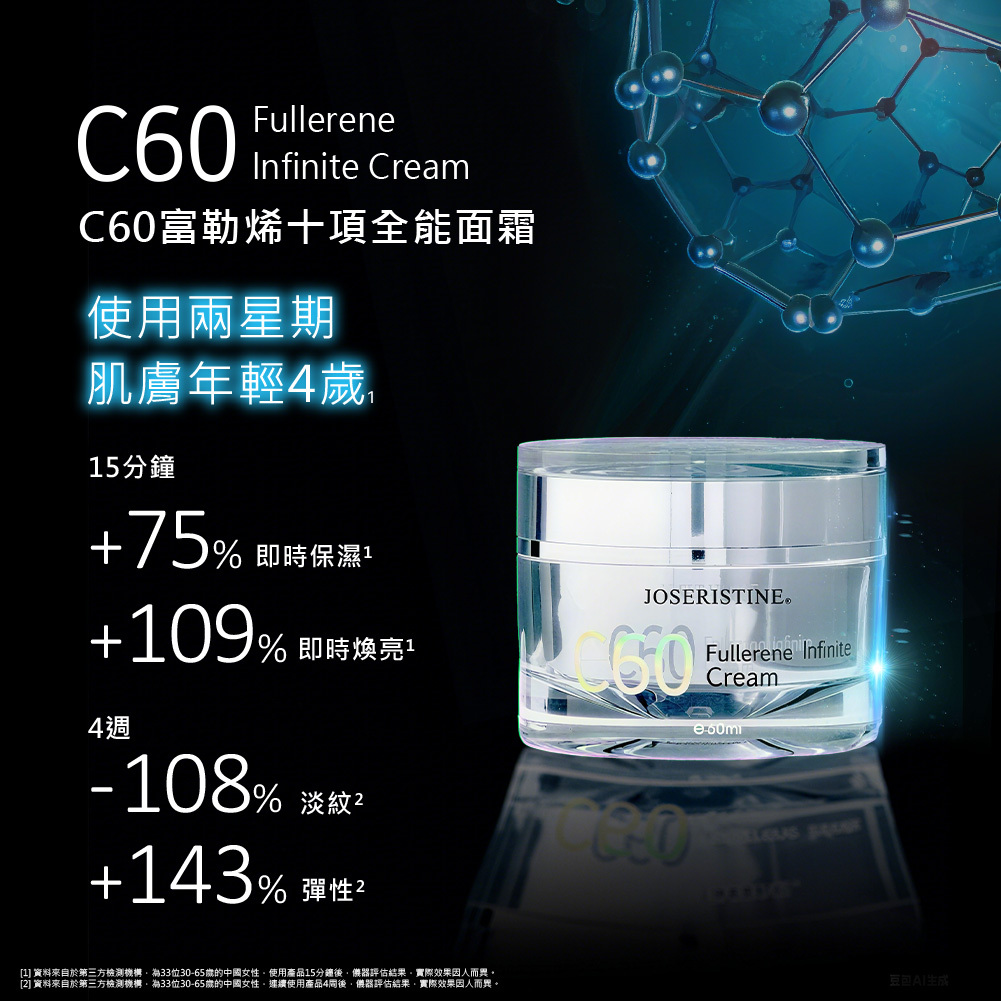 C60富勒烯十項全能面霜